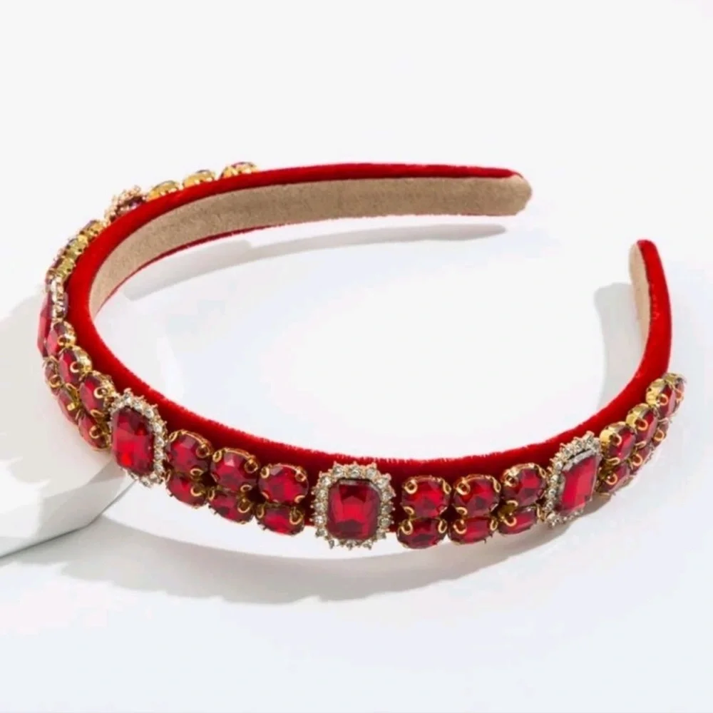 Red Rhinestone Headband